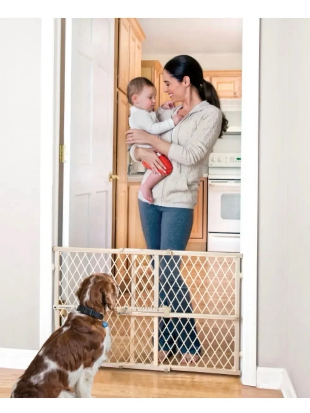 Evenflo Beige Expandable Safety Gate - Adjustable Home Barrier